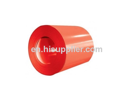 hot product red color coated steel coil/prepainted steel coils