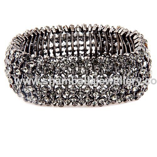 new 2013 Wrap pave Crystal Stretch Bracelet ninghuiarts