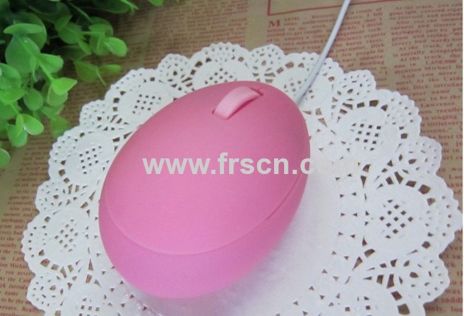 Cute wired egg mouse,small optical mouse,wired computer mouse