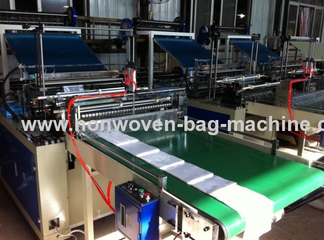 SHXJ-B Hot Sealing Cold Cutting Bag Making Machine with Conveyor