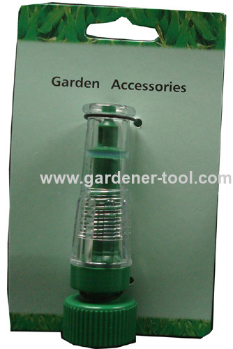 Plastic 2-function transparent garden water nozzle