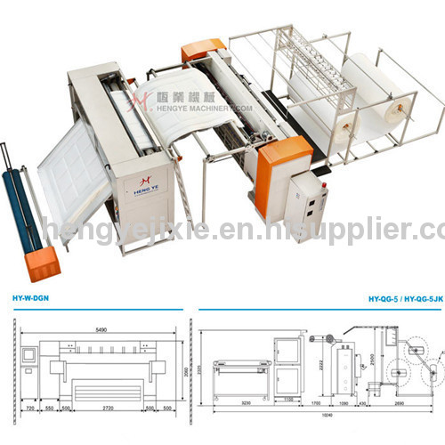 Computerized single needle quilting machine