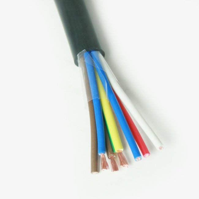 Copper conductor rubber insulated round flexible high voltage rubber cable