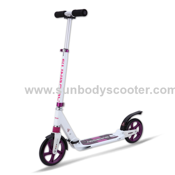 Two 200mm big wheels kick scooter for adult with double suspensions