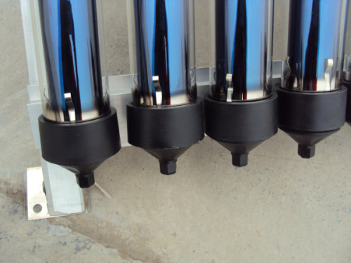 CE certificate Split pressurized evacuated tube with heat pipe Solar collector ( made in China )