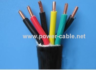 PPOO PVC insulated PVC sheath power cable