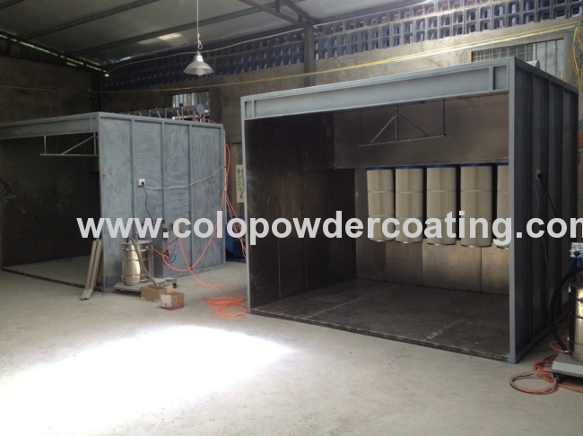  Industrial Powder Spray Booth Systems Energy Saving / Economical