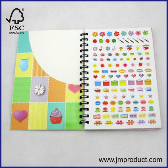 card cover spiral notebook