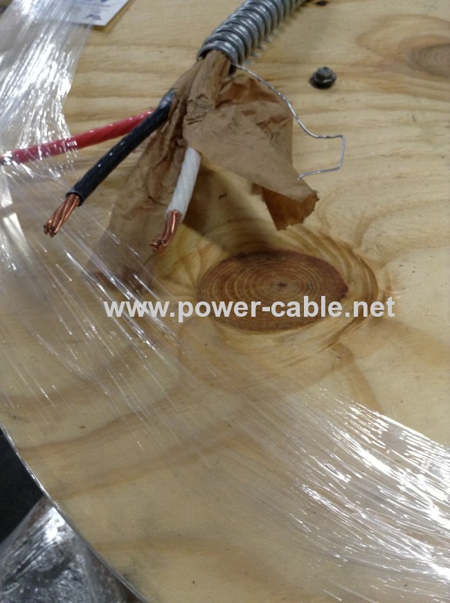 Aluminum Type MC cable AC cable AWG12,14,8