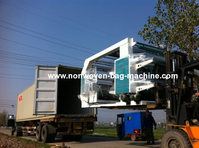 two colors non woven fabric flexo printing machine