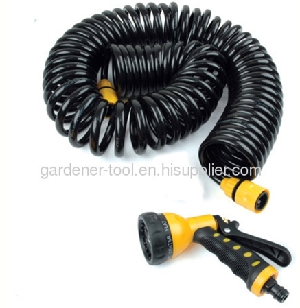 15M Water Recoil Hose With 7-way hose nozzle