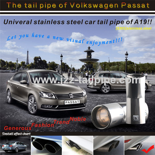 Passat stainless steel car tail pipe