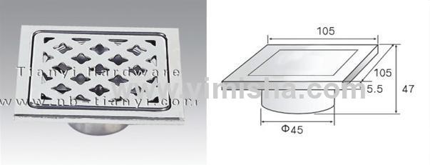 Stainless Steel Anti-odor Floor Drain with Outlet Diameter 45mm