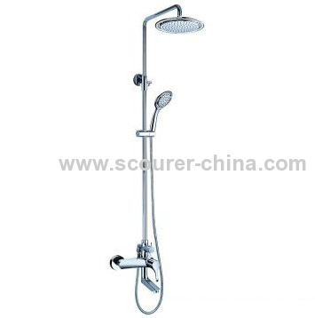 Exposed Bath Shower Faucet with Shower Kit for Wall Mounted