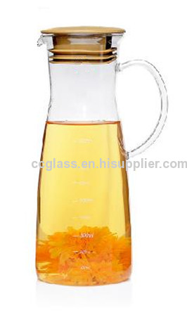 Hand Blown Double Wall Glass Carafe