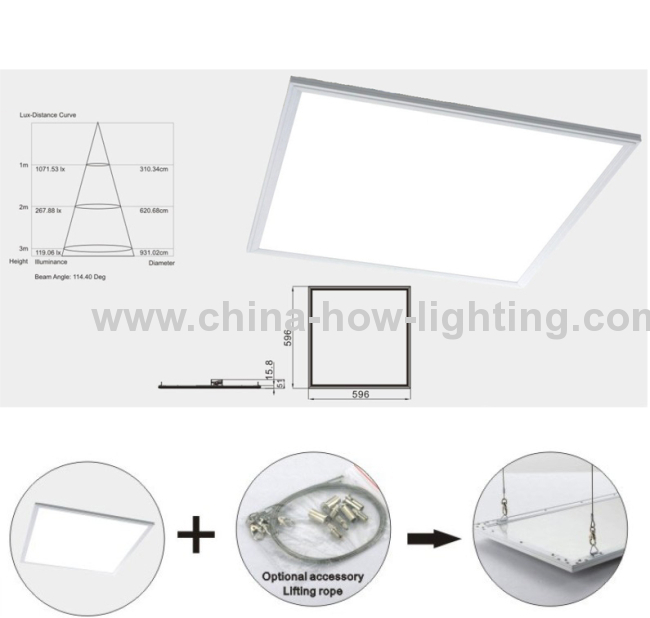 LED panel light 600 600 40W SMD3528 Aluminium