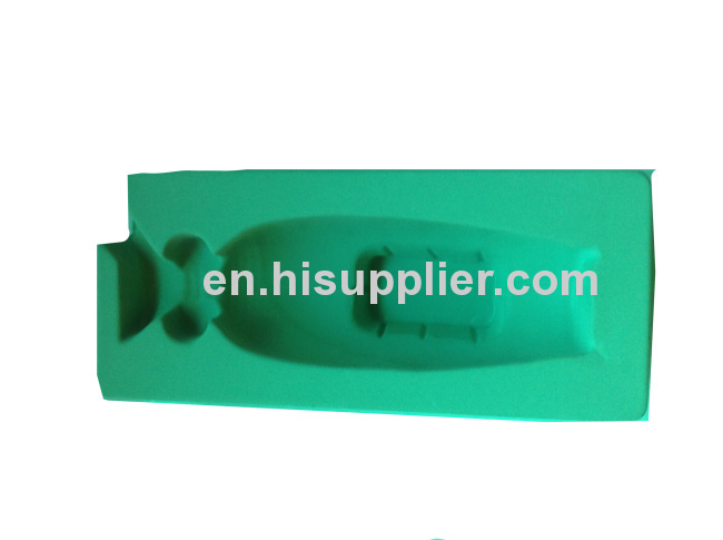 New design high quality PVC/PET/PP/PS material plastic flocking blister tray