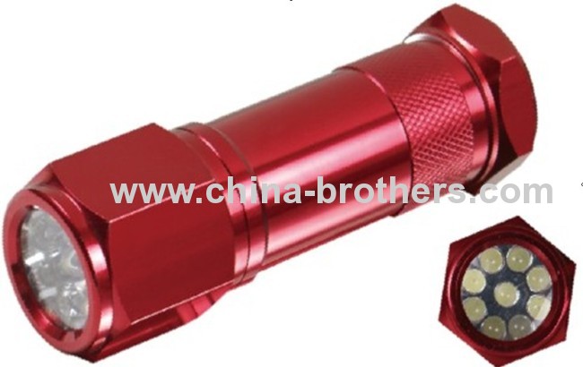 9 Led Aluminum mini torch 8027