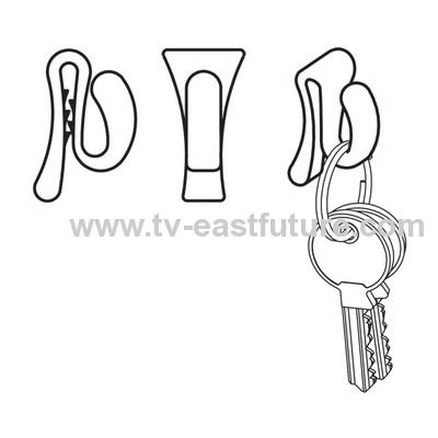 Plastic Bobino Key Clip 
