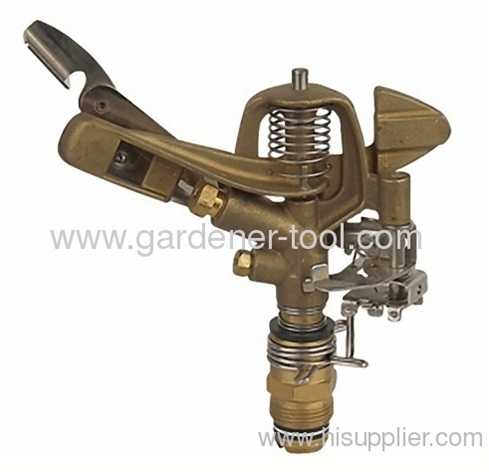 Brass Impulse Sprinkler With G3/4male thread tap and brass nozzle