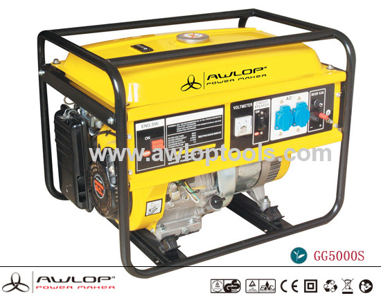4500W 6.5HP air cooled gasoline generator