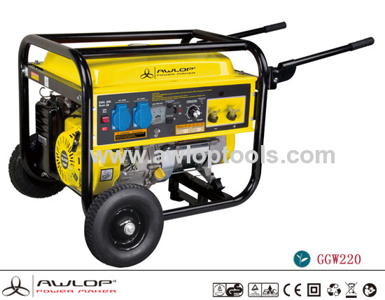 5000W Portable Gasoline Welding Generator Air-cooled Gasoline Generator