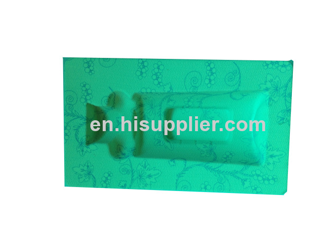 Plastic flockingtray for display cosmetic