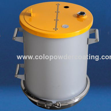 Fluidizing 50lb powder container feed electristatic manual powder coating machine colo-500 star