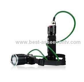 New CREE T6 1800Lm LED Diving Flashlight Torch Lamp Waterproof Scuba Under Water Light, handlight nightlight