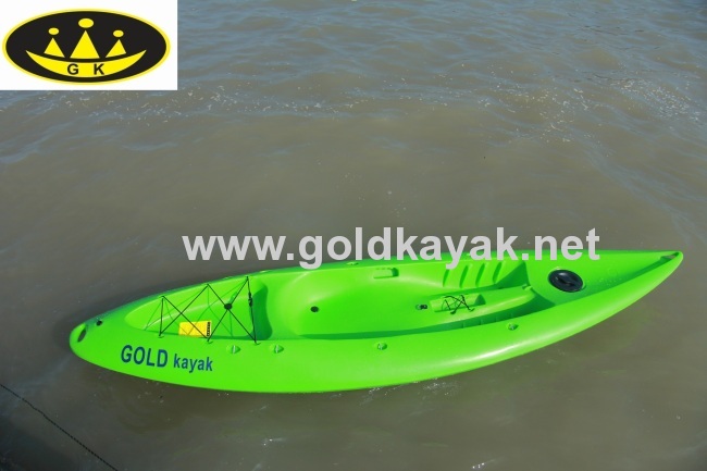 hot selling single sit on top PE fishing kayak