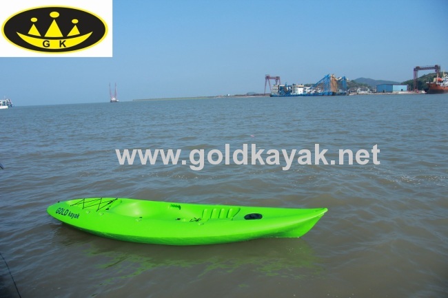 hot selling single sit on top PE fishing kayak