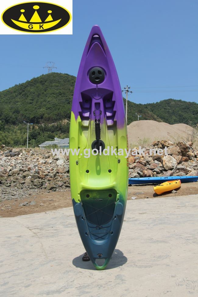 single sit-on-top kayak with PE material