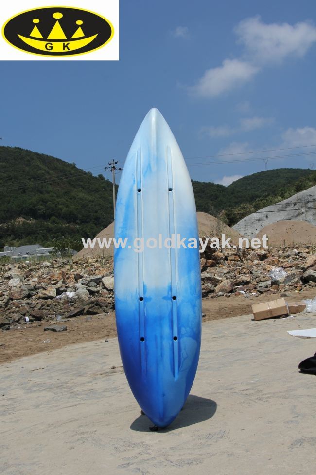 single sit-on-top kayak with PE material