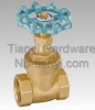 Horizontal Manual DZR Light Blue Color Handle Two General Formula Gate Valve