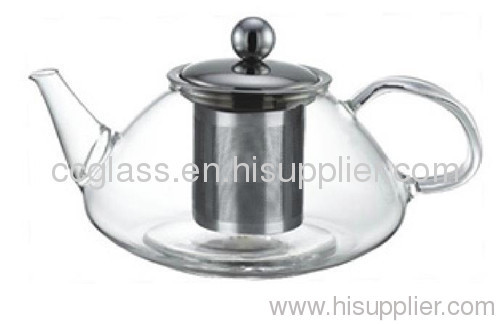 Hand Blown Borosilicate Glass Tea Pot