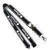 Black Reflective Lanyard , Polyester Safety Breakaway Lanyard