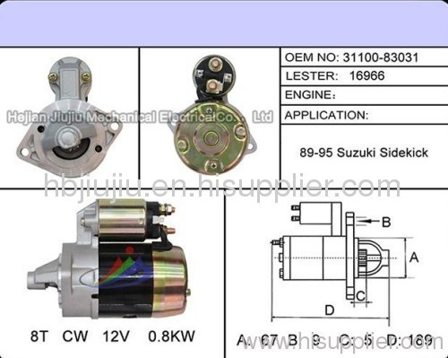 M3T41781 starter alternator motor auto part 16966