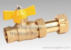 Brass Butterfly Handle Two General Formula Hard Seal Ball Valve with Flex Conuedor