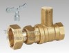 Brass Butterfly Handle Two General Formula Hard Seal Ball Valve with Flex Conuedor and Lock