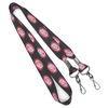 Sports Heat Transfer Printing Lanyard With Double Swivel J-hook