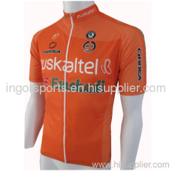 Custom European Style Cycling / Bike Wear Jersey With Half Front Zip