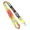 Exhibition Heat Transfer Printing Lanyard With Plastic Buckle , Metal Hook