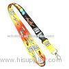 Exhibition Heat Transfer Printing Lanyard With Plastic Buckle , Metal Hook