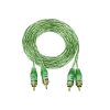 Light green wire RCA cable