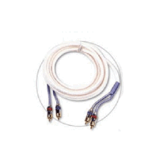 Crystal Cream and lilac wire RCA cable