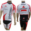 Polyester Sublimated Cycling Wear Cycle Jersey And Bib Shorts With Full Front Zip