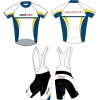 short-sleeved Sublimated Cycling Wear, Biking Jersey and Bib Shorts Cool Dry
