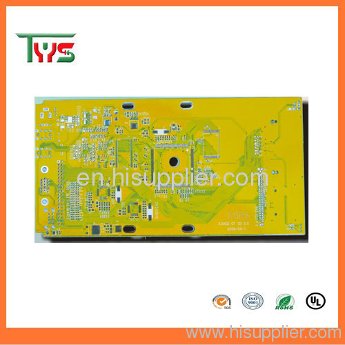 Double sided PCB with tab