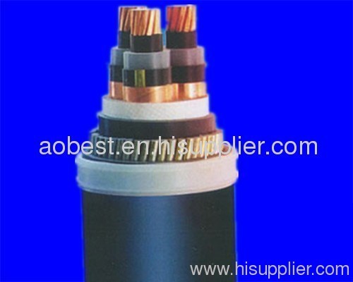 Flame retardant, copper conductor, XLPE insulation, PVC sheathed, steel wire screen/armor, single core power cable