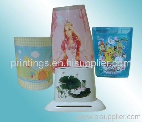 Hot stamping film for family lamps